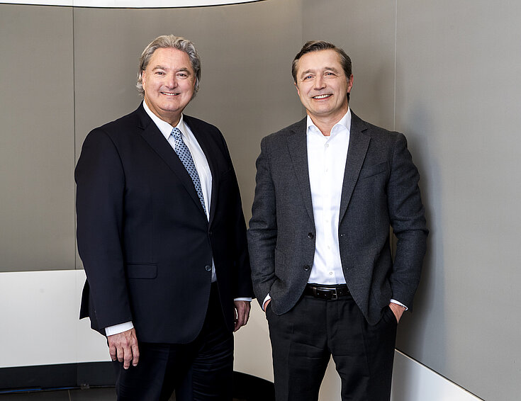 Generaldirektor Erwin van Lambaart und Vorstandskollege Martin Skopek