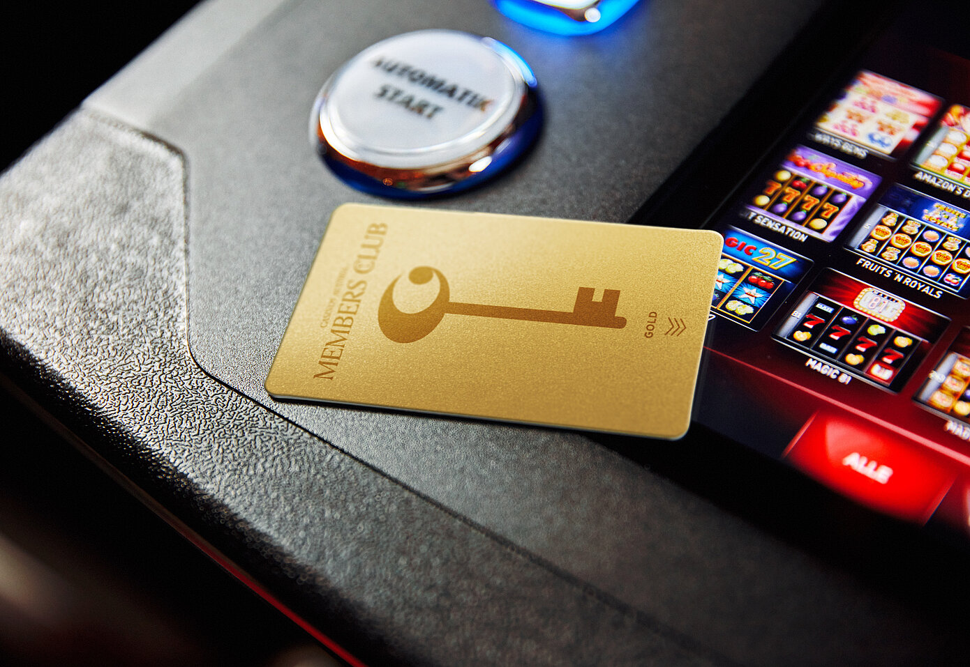 Spielautomat Close-up Member Card Gold