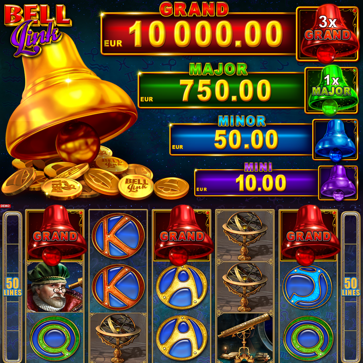 Bell Link 2 Spielautomaten Screen Zodiac Wheel