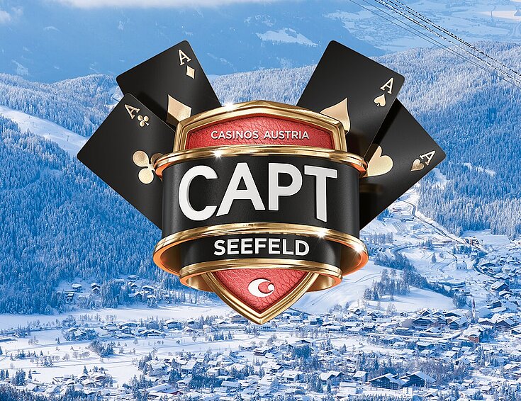 CAPT Seefeld Logo vor Seefeld im Winter