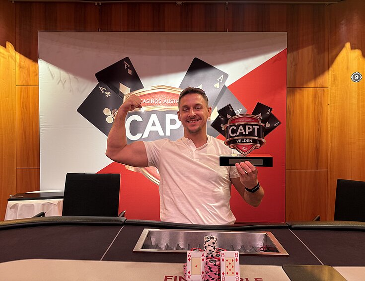 Der glückliche Gewinner des CAPT Velden Main Events, Adem Marjanovic